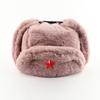 Men's and Women's Imitation Rabbit Hair Outdoor Hat, Ear Protection, Russian Full Hair Thermal Hat, Cold-proof Northeast Hat