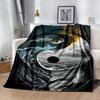 Yingyang Blanket Durable Comfort Perfect for Office Chair Office Picnics Four Seasons Universal Digital Print
