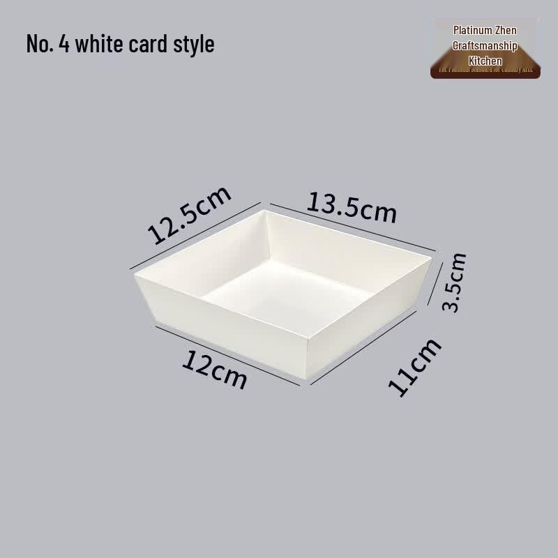 

Disposable Food Grade White Cardboard Plates (100-Pack)
