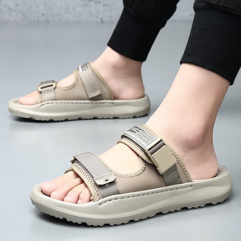 Fashion Sandals for Men Driving in Summer New Style for External Wear Anti Slip Anti Odor Cool Drag Beach Dual-use Men's Slippers