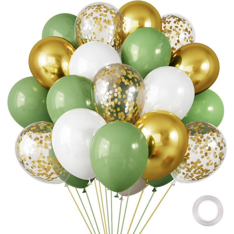 Metal Sequin Balloon Set - 30 Colorful Holiday Party Decorations