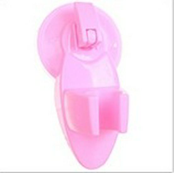 

Регулируемый держатель для душевой лейки на присоске - Пластиковый настенный кронштейн без сверления розовый