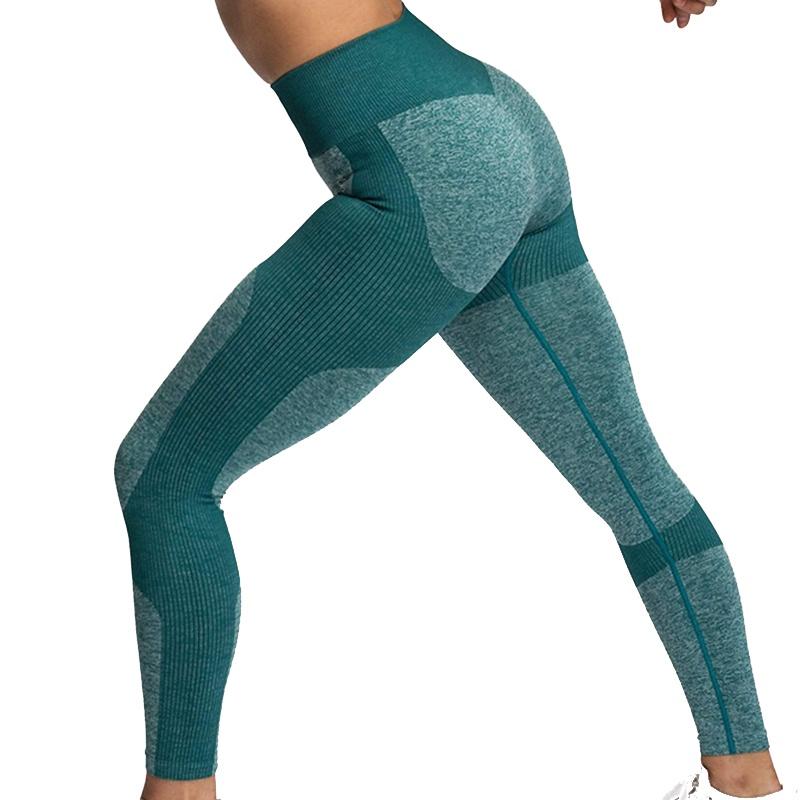 

Sleek Women Sleeveless Yoga Set With Padded Bra And High Waisted Elastic Leggings Green Pants,L