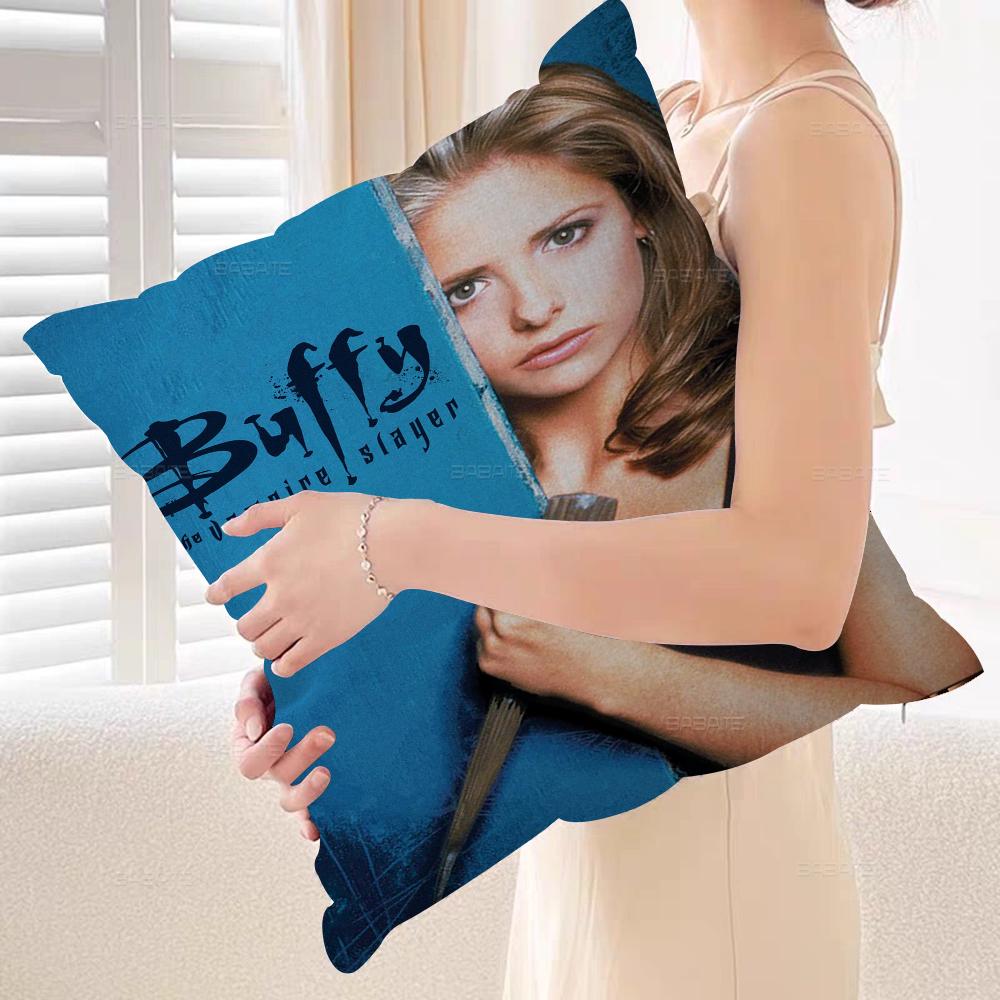 Buffy TV Series The Vampire Slayer Maple Design Cushion Cover Happy Autumn Harvest Decor Holiday Decorati Pillow Cover