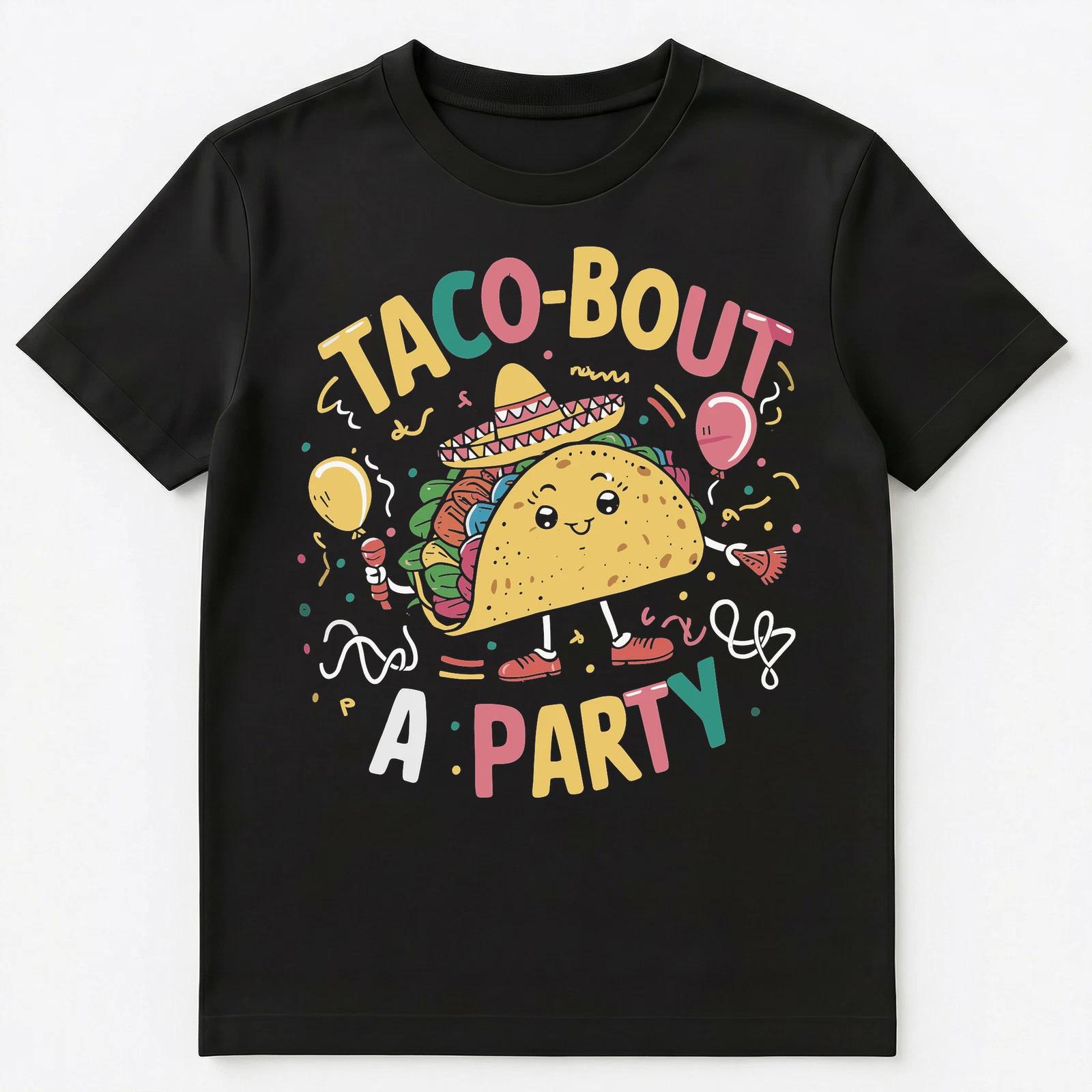 Funny Taco Part Pun May Celebration Unisex T-Shirt S