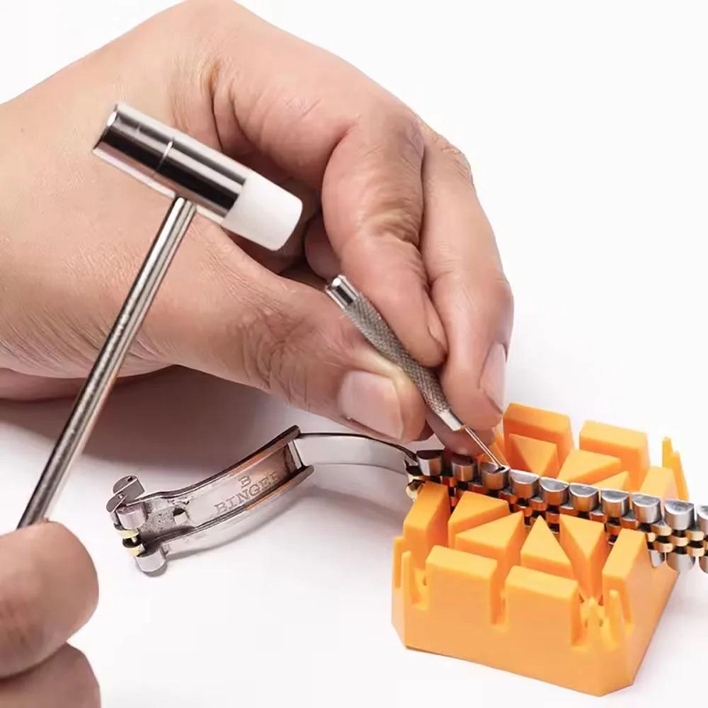 1pc Metal Small Hammers Watch Strap Bracelet Soft And Hard Hammers Repair Tool DIY Watch Accessories Home Maintenance Tools