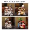 Elegant Nativity Scene Figurines Set for Christmas Home Decoration On Tables and Fireplaces Ornament