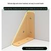 Black Powder-Coated Three-Sided Angle Iron Bracket for Kitchen Cabinet Reinforcement and Support