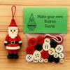 Fun Xmas Button Ornament Making Set DIY Christmas Button Ornament Making Kit DIY Button Xmas Ornament Kit for Kids and Adults