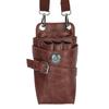 Barber Scissor Pouch Holster with Belt Hairdressing Waist Holder Case Bag Brown