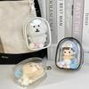 10cm Transparent PVC Bear & Hamster Doll Stroller Bag: Dustproof Outdoor Storage & Display