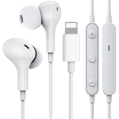 MFi Genuine Lightning Wired Earphones for iPhone Volume Remote Stereo Magnetic [2022 Certified] 12/11/7/7P/8/8P/X/XS/XR/XS Max/iPad/iPod, Control,