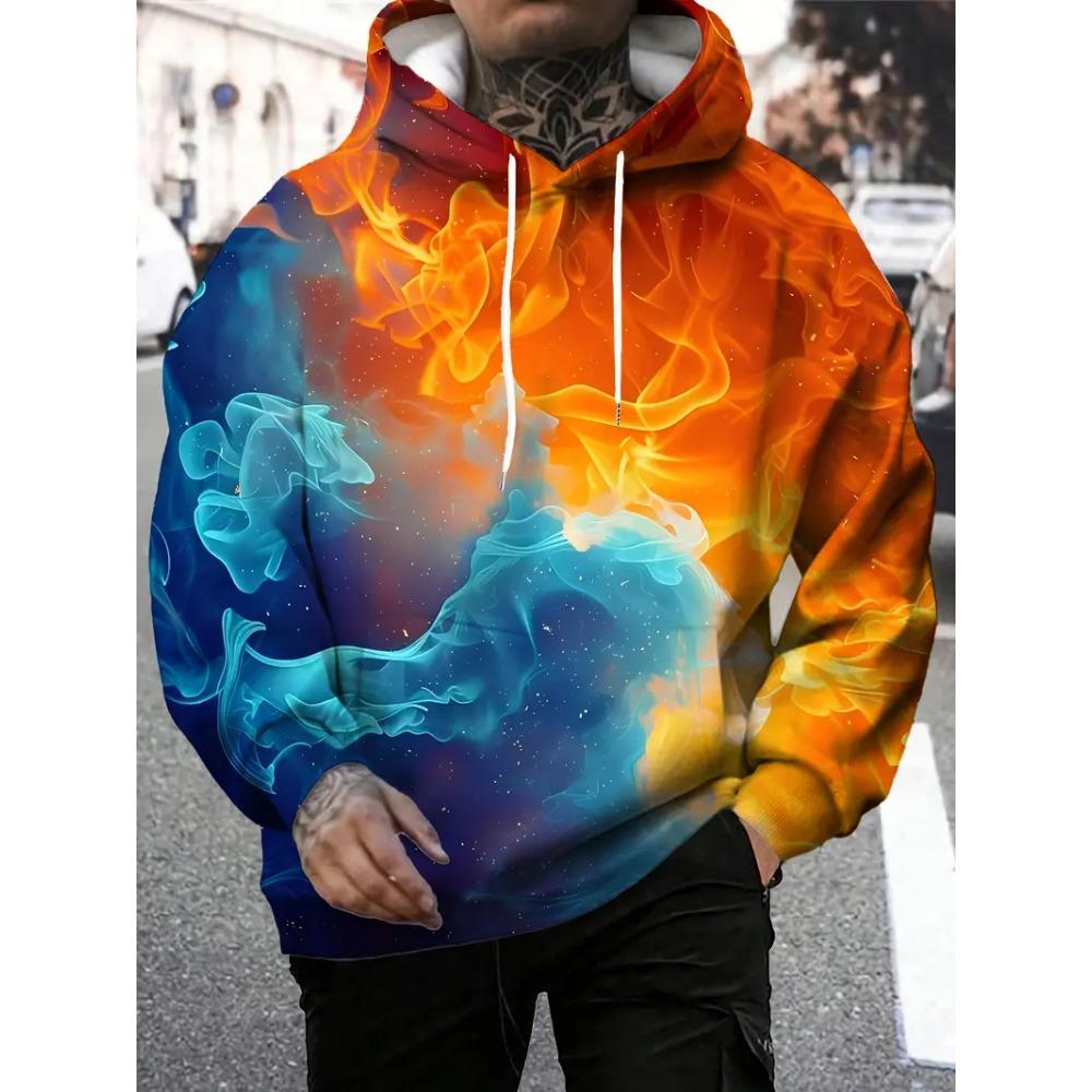 Graffiti Cartoon Pattern Man Hoodie Funny 3D Printed Sweatshirts Autumn New Casual Long Sleeves Pullover Unisex Tops Sweatshirt