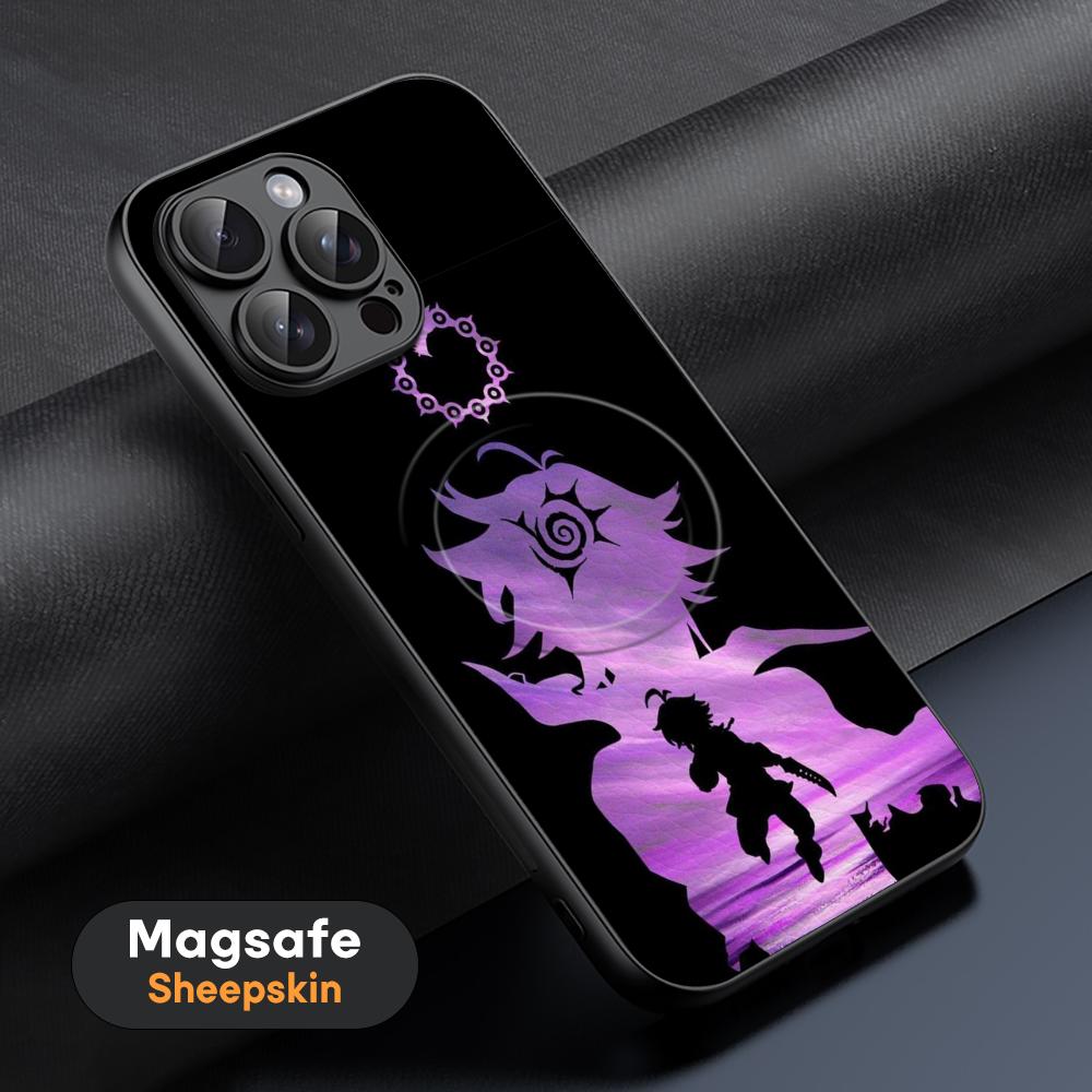 Meliodas The Seven Deadly Sins Poster Phone Case For iPhone 17 16 15 14 13 12 11 Plus Pro Max High-end Luxury Magsafe Sheepskin