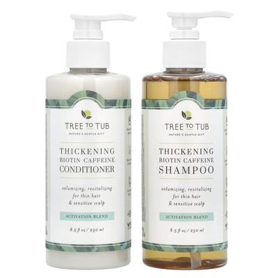 Hair Strengthening Biotin Caffeine Shampoo and Conditioner Set, Set of 2, 250Ml (8.5Fl Oz) Each