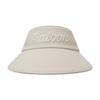 MALBON GOLF Malbon Logo Wide-Brimmed Visor Beige (Woman)