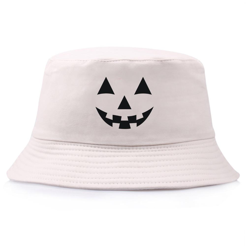 Halloween Pumpkin Printed Bucket Hat With Sun Protection For Summer And Autumn Wear