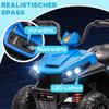Electric Kids' Quad Bike, Light & Music, Suspension, 5 km/h, 50 Min. Riding Time, for 3-5 Years, Blue