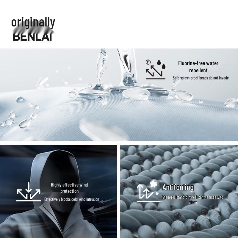 BENLAI Women's Anti-static Water-Repellent Hooded Jacket