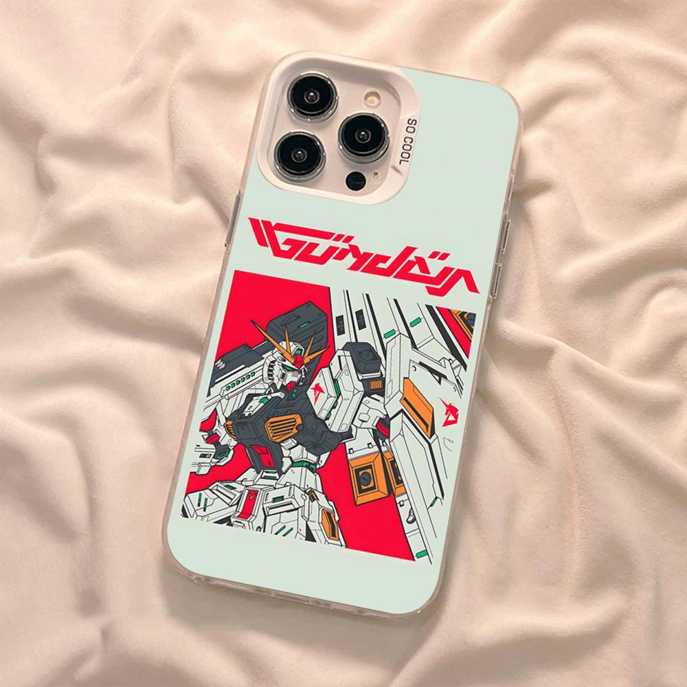 

Cartoon G-Gundams Phone Case For IPhone 16 15 14 13 12 11 17 Pro MAX Plus Pro Matte Shockproof Cover iPhone 16 pro