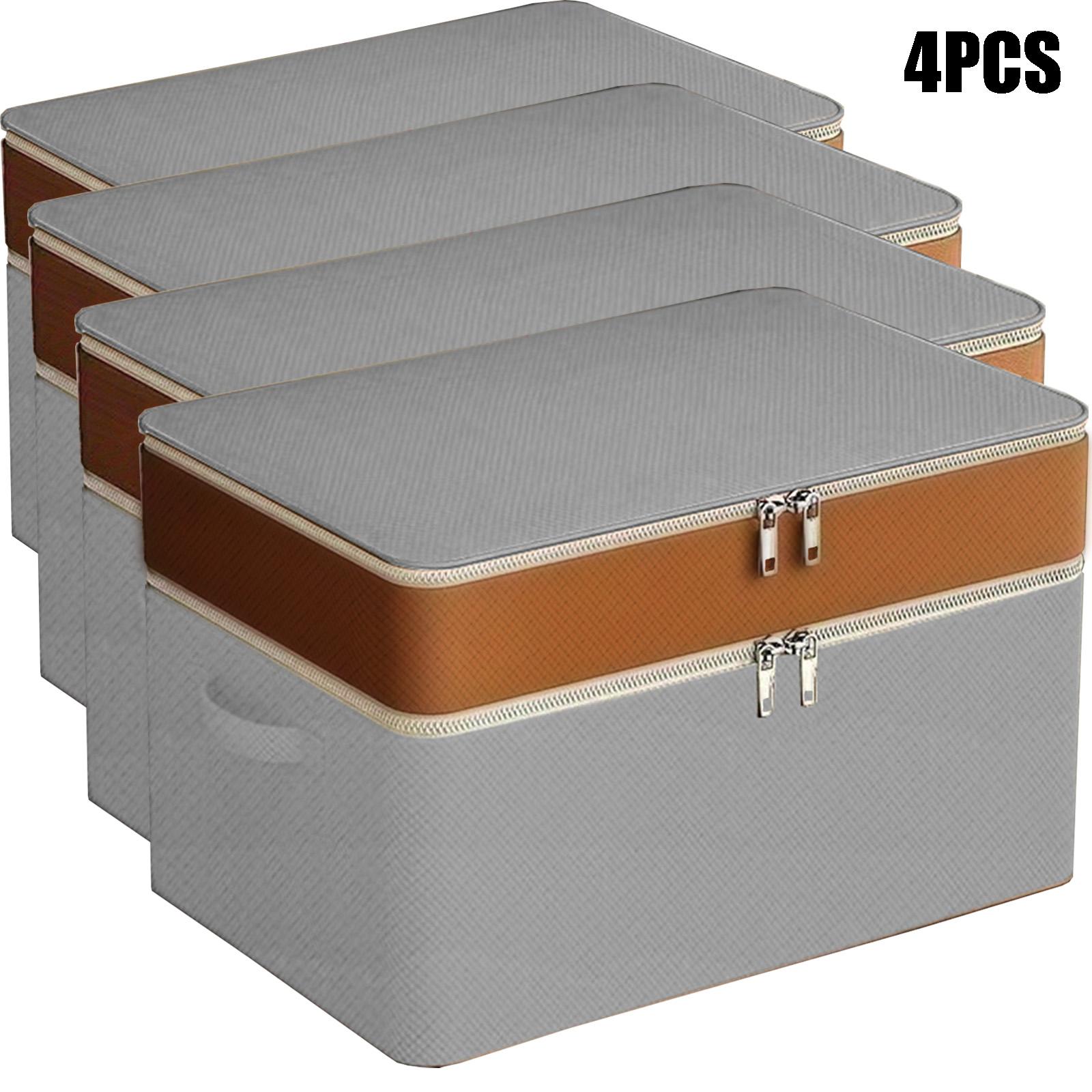 

Двухслойная сумка для хранения, Штабелируемое хранение, Большая вместимость, Двойные ручки, Складная, Гардероб, Под кровать