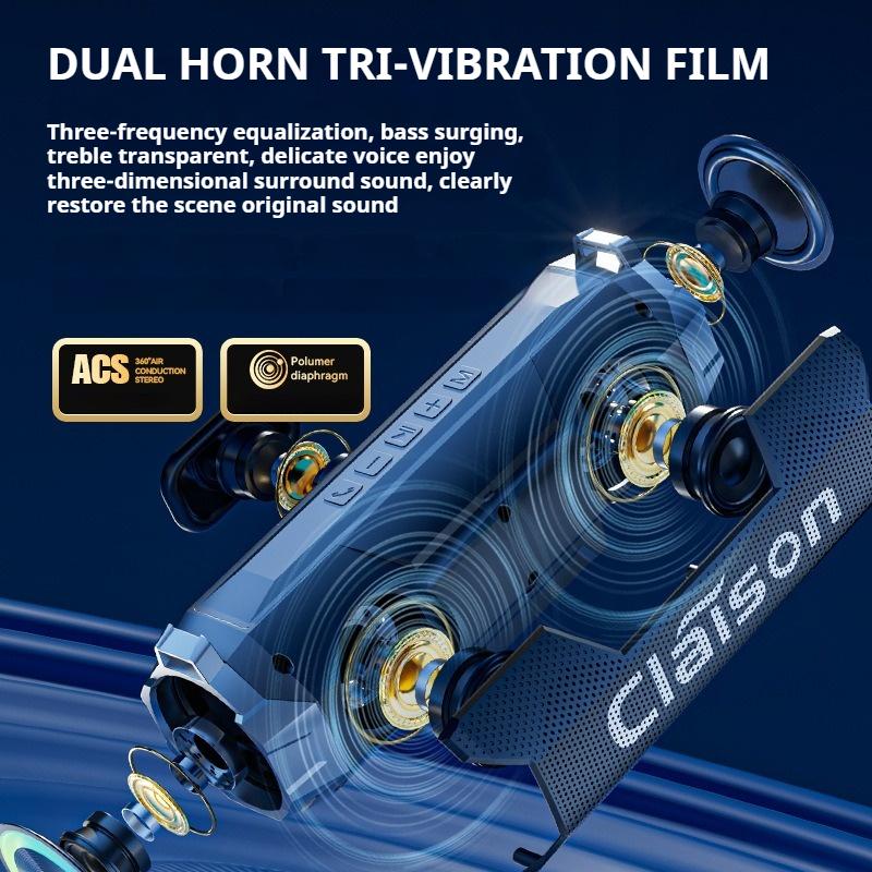 30W Powerful Wireless Bluetooth Speaker Colorful Light Stereo Sound Portable Subwoofer Family Party Karaoke Boombox Waterproof