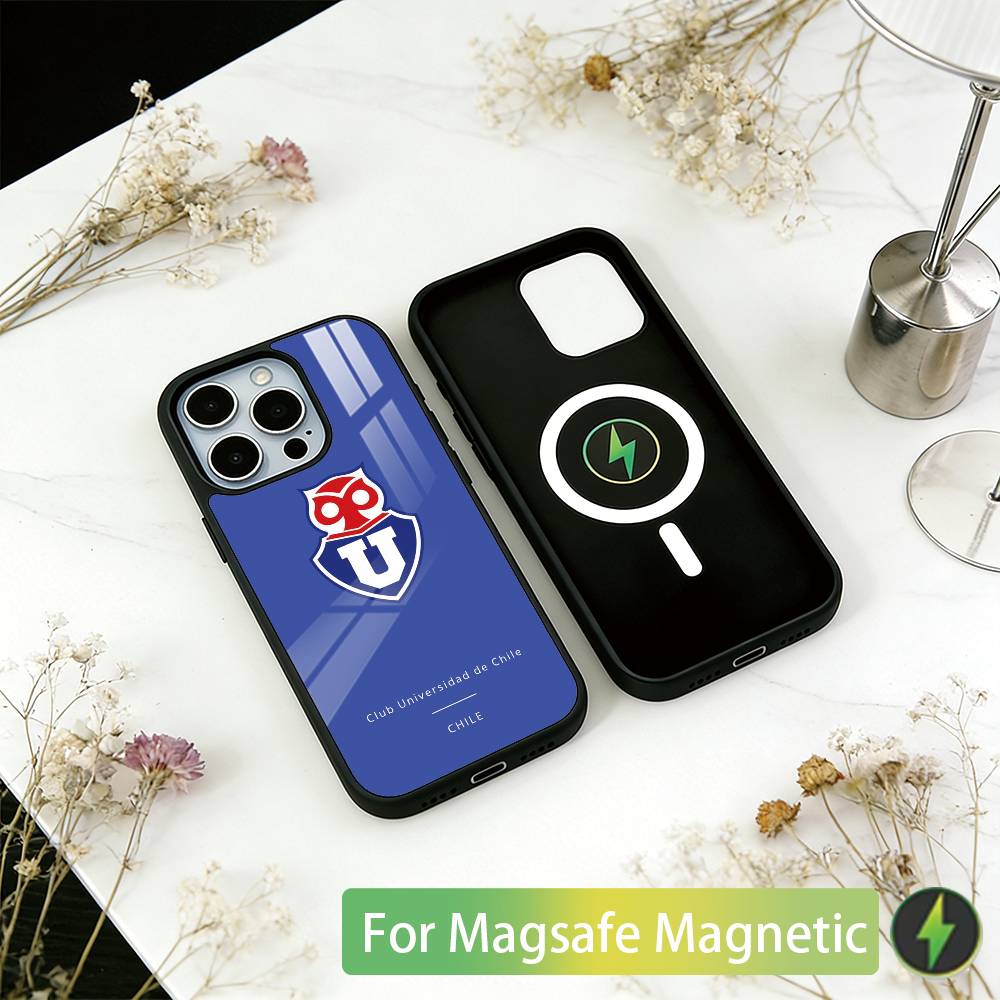 

Club U-Universidad de C-Chile Phone Case For iPhone17,16,15,14,13,12,11 Plus,Pro Magnetic with Magsafe Wireless Charging iPhone17Pro