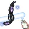 Vibrating Cock Ring with Rabbit Clitoral Stimulator Penis Ring Vibrator Couples Adult Sex Toys for Men Male Couple Sex Toys 18+