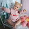 50cm Realistic Baby Doll Full Glue Hair Transplant Rebirth Doll Children Toy Birthday Gift