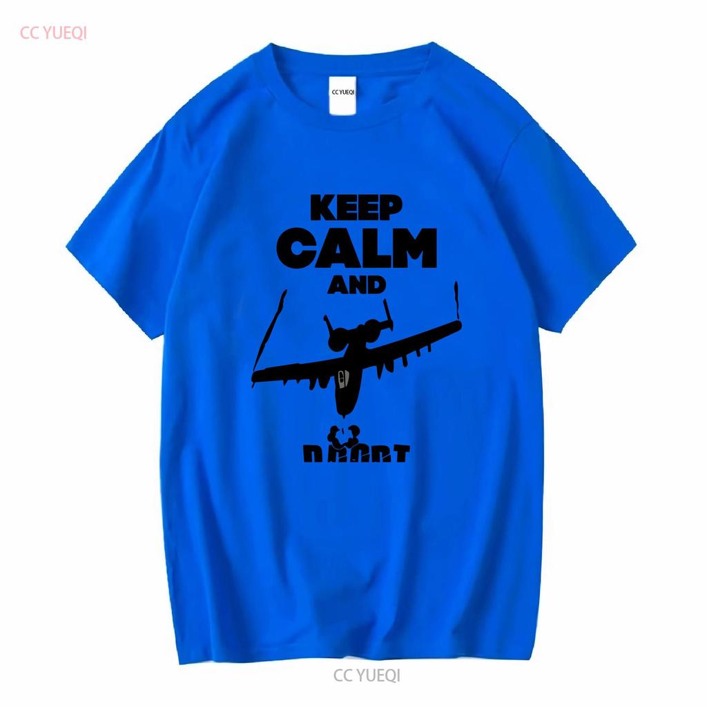 A 10 Warthog Keep Calm Brrrt T Shirt Vintage Washed Casual Slightly Stylish Comfortable Soft Unisex Versatile