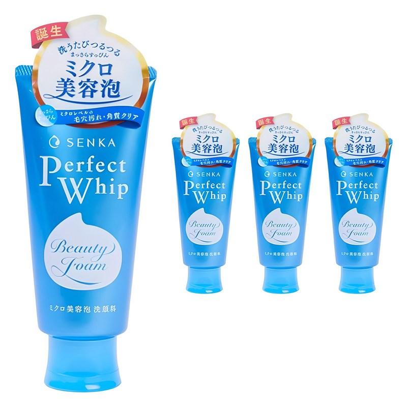 Senka Perfect Whip Facial Wash, 120g, 4 pcs