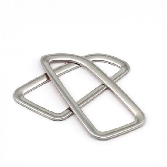 2015-21 Dashboard Side Outlet Vent Covrs Trim Sliver Steel For Benz C-Class W205