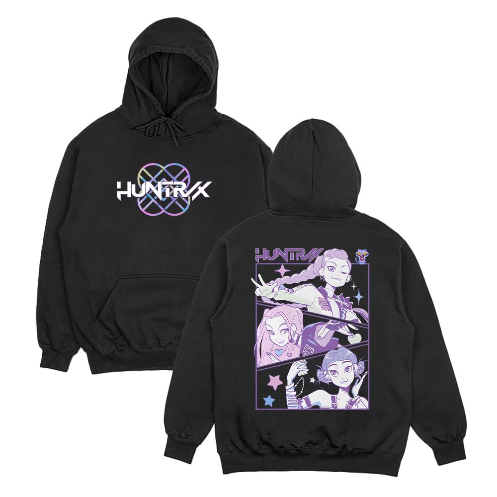 

K-Pop Толстовки Охотники на демонов Харадзюку Пуловер Топ Толстовка Мода для женщин мужчин Повседневный Хип-хоп Унисекс Уличная одежда 2XL