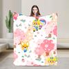 Super Soft Blanket Pororos the Little Penguins Throw Blanket Cute Cartoon Flannel Bedspread For Living Room Funny Sofa Bed Cover