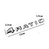 CTMMV1 3D ABS Black Chrome For Mercedes Benz Car Letters Trunk Emblem Badge Sticker ML250 ML270 ML300 ML320 ML 350 500 Logo Accessories