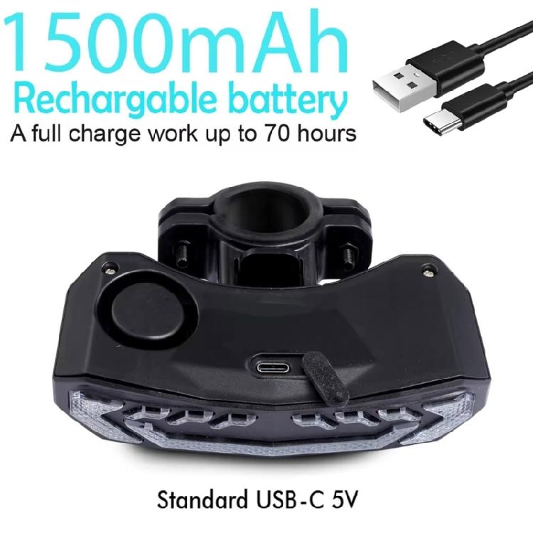 Automatic Dimming Intelligent Bikes Tail Light With Motion Detection Brake Warning for Effortlessly Night Ride