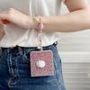 Phantom Glitter White Rose Mobile Phone Case for Samsung Z FLIP7/6/5/4 Portable Bead Chain 3rd Generation Folding Case