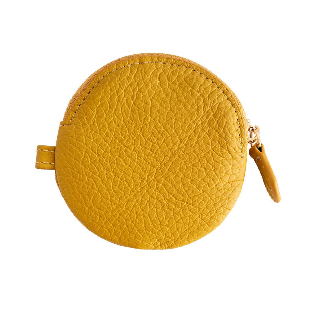 New first-layer cowhide change bag, large-capacity portable jewelry bag, zipper, Japanese coin bag, genuine leather.