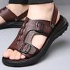 Men's Sandals Summer Trend Casual Shoes Breathable Outdoor Beach Shoes Soft Sole Two Wear Cool Slippers Flat Bottom