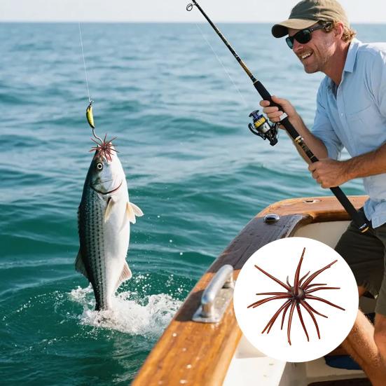 2Pcs 9CM/2.8G TPE Bionic Sea Urchin Lure Floating Simulation Sea Urchin