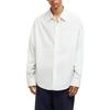 AMIPARIS Solid Color Square Neck Single-Breasted Loose Long Sleeve Shirt Unisex shirts USH116CO0045100