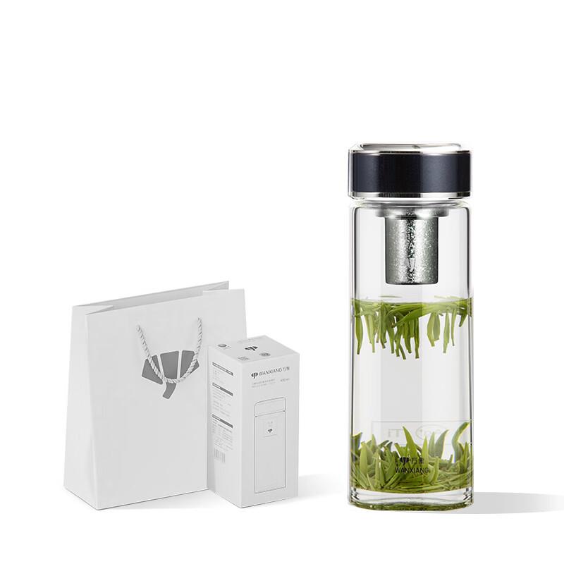Wanxiang Titanium Silver Antibacterial Glass Tea Bottle