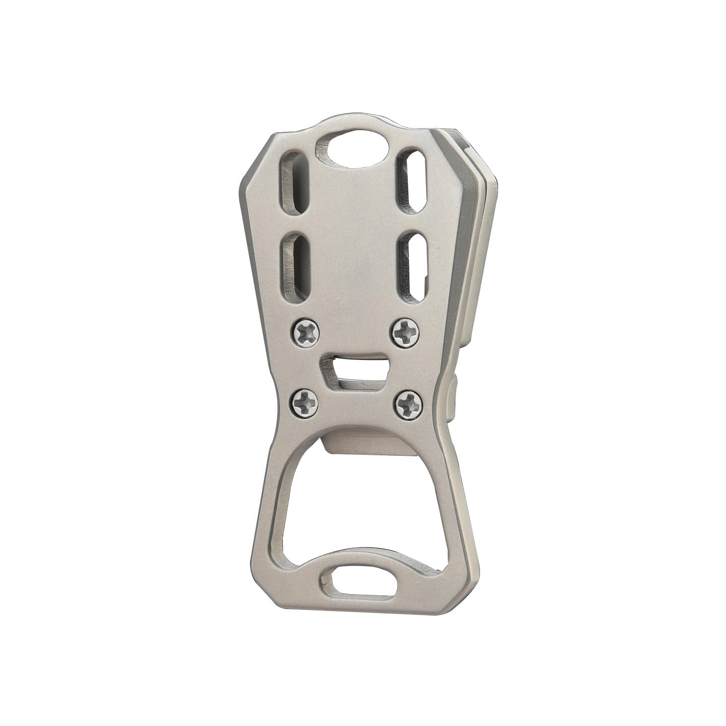 

Titanium Alloy Portable Portable Bottle Opener, Easy Reusable Can Opener, , Kitchen Supplies, Camping Tools срібний