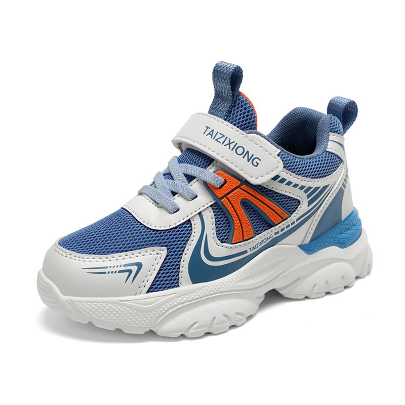 

Детские кроссовки Повседневная обувь для мальчиков Дышащая сетка Плоские Студенческие кроссовки для ходьбы Нескользящая Легкая Спортивная Теннисная обувь 39