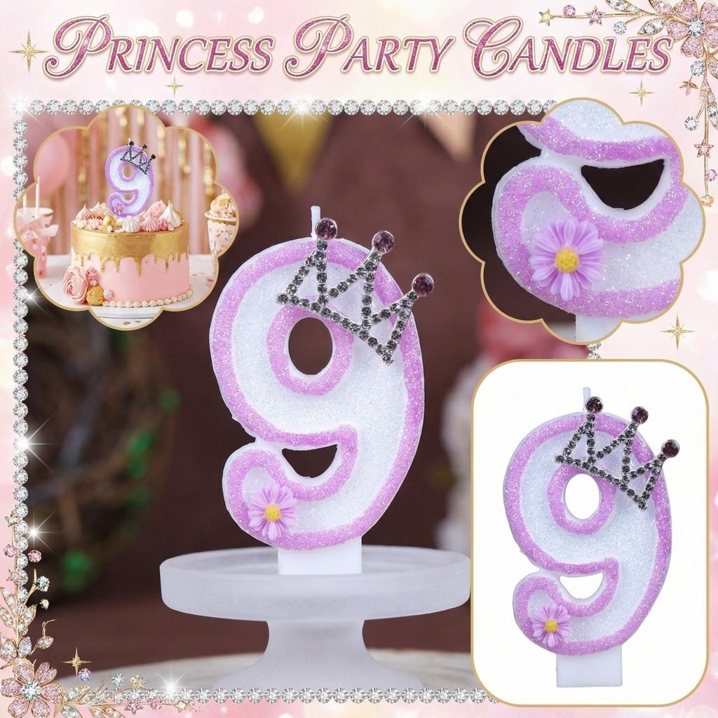 Fashion Cartoon Creative Birthday Candles Party Digital Candles