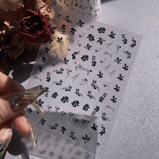 Delicate Manicure Sticker Soft Texture 5 Styles Stain-resistant