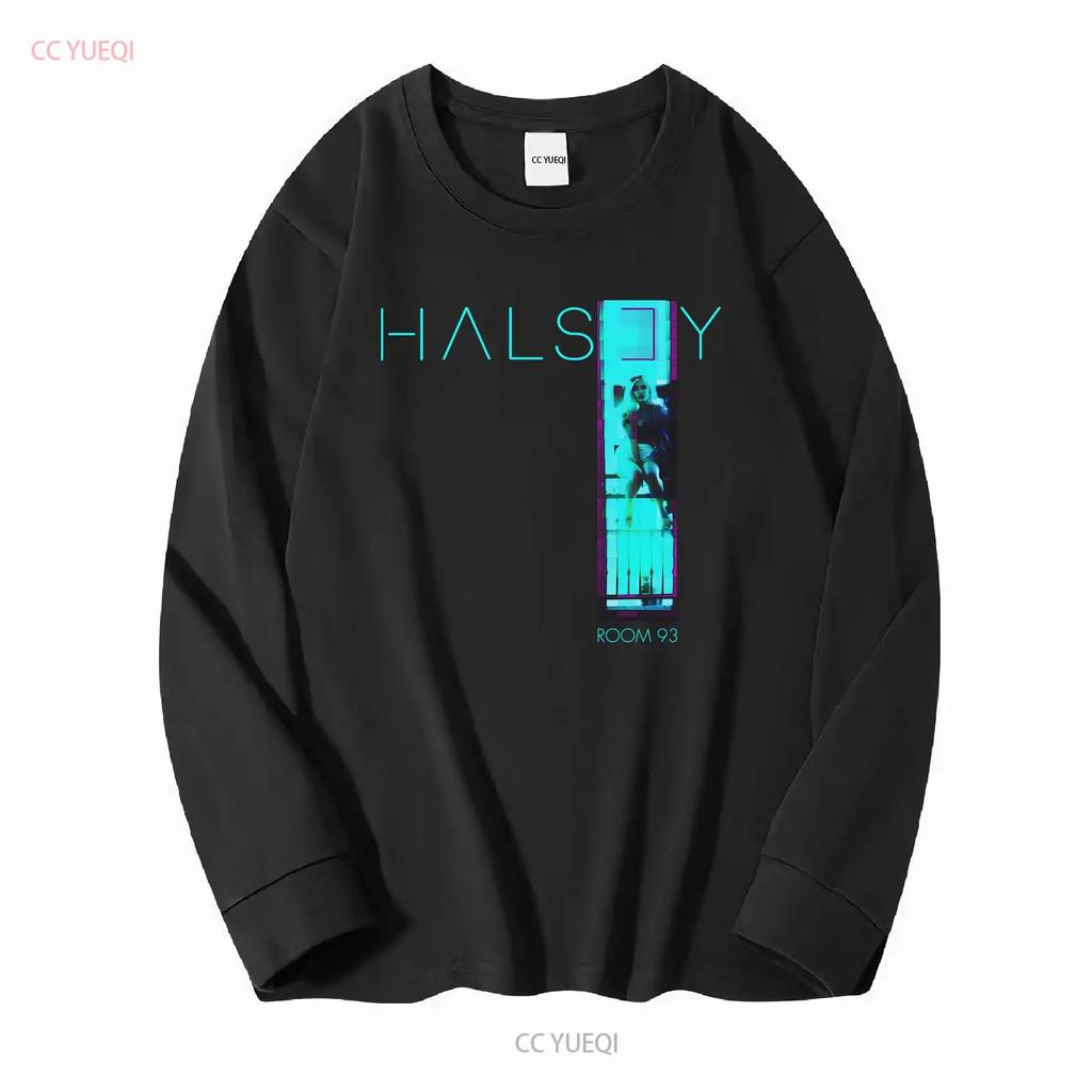 Halsey room 93 Tričko TOUR Love and Power KL496 vintage Prané móda Všestranné Strečové homme Ležérní Pohodlné grafické