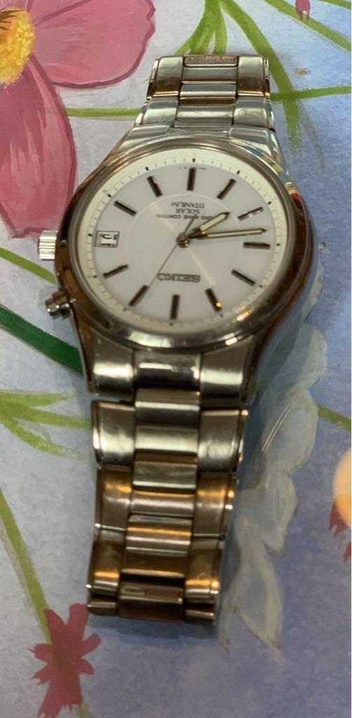 [USED] Seiko 7B42-0ANO Radio-Controlled Solar/Titanium