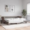 VidaXL Daybed with Trundle Taupe 80x200 Cm Fabric 3196576