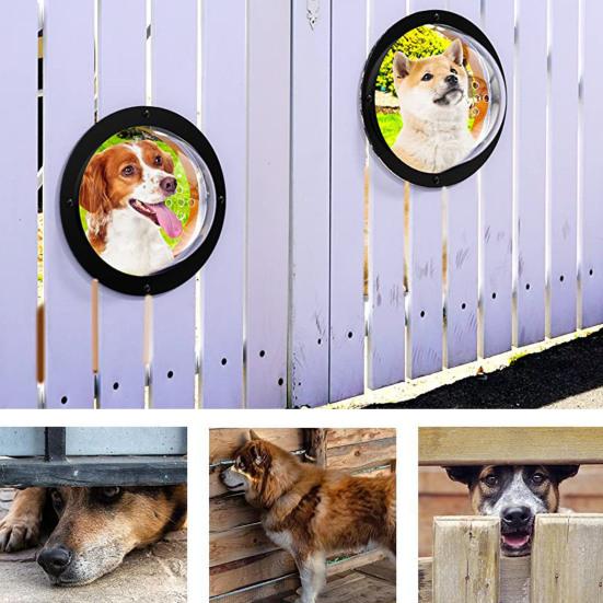 Durable Acrylic Fence Window Upgrade Pet's View Transparent Wide Application Pet Fence Window Dogs Accessories